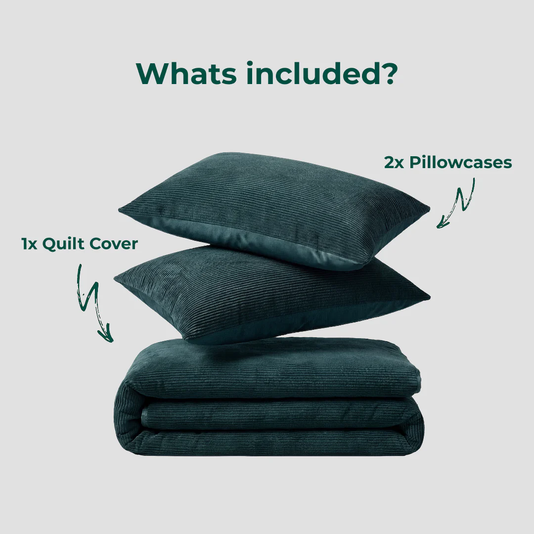 Corduroy Quilt Cover Set - Image 10