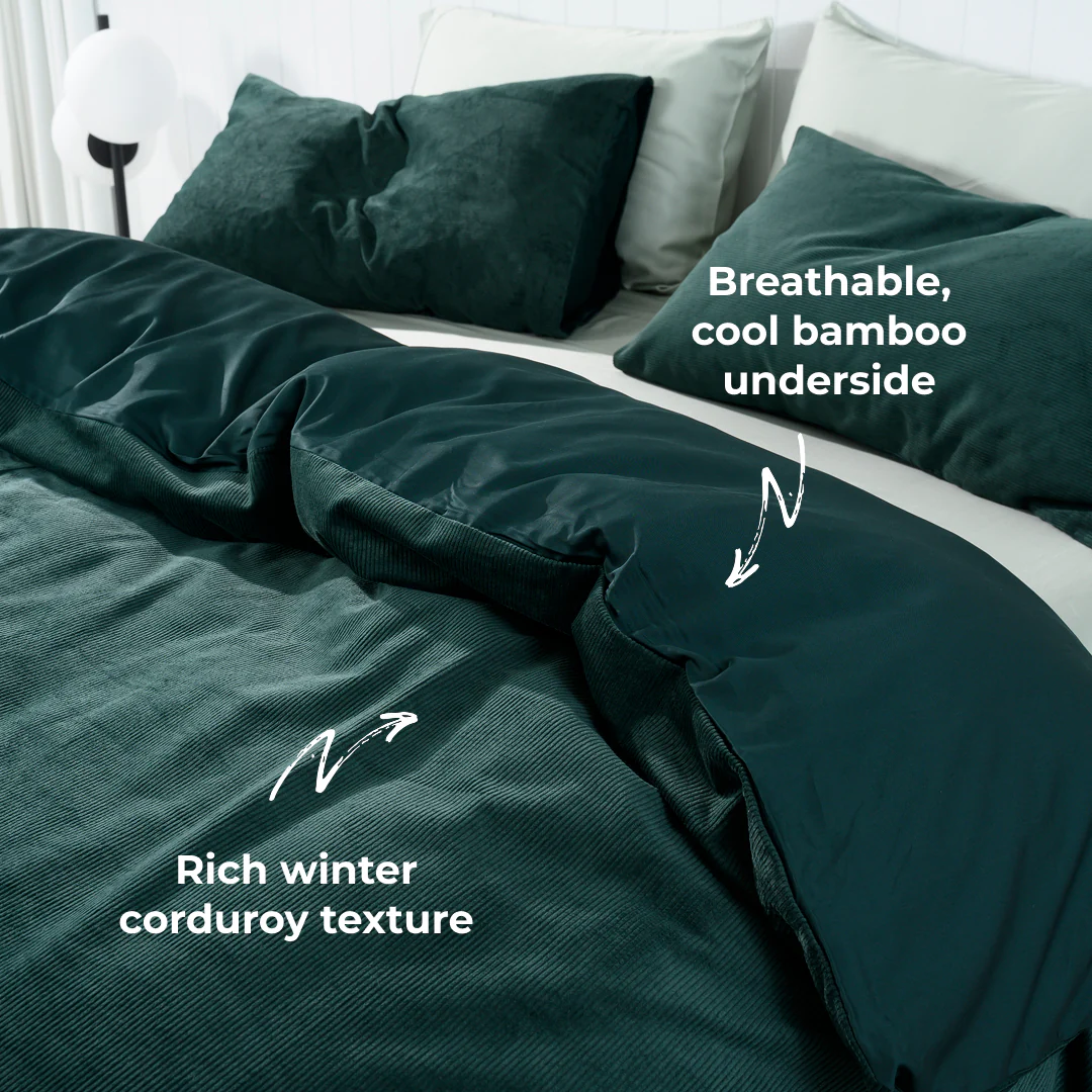 Corduroy Quilt Cover Set - Image 11