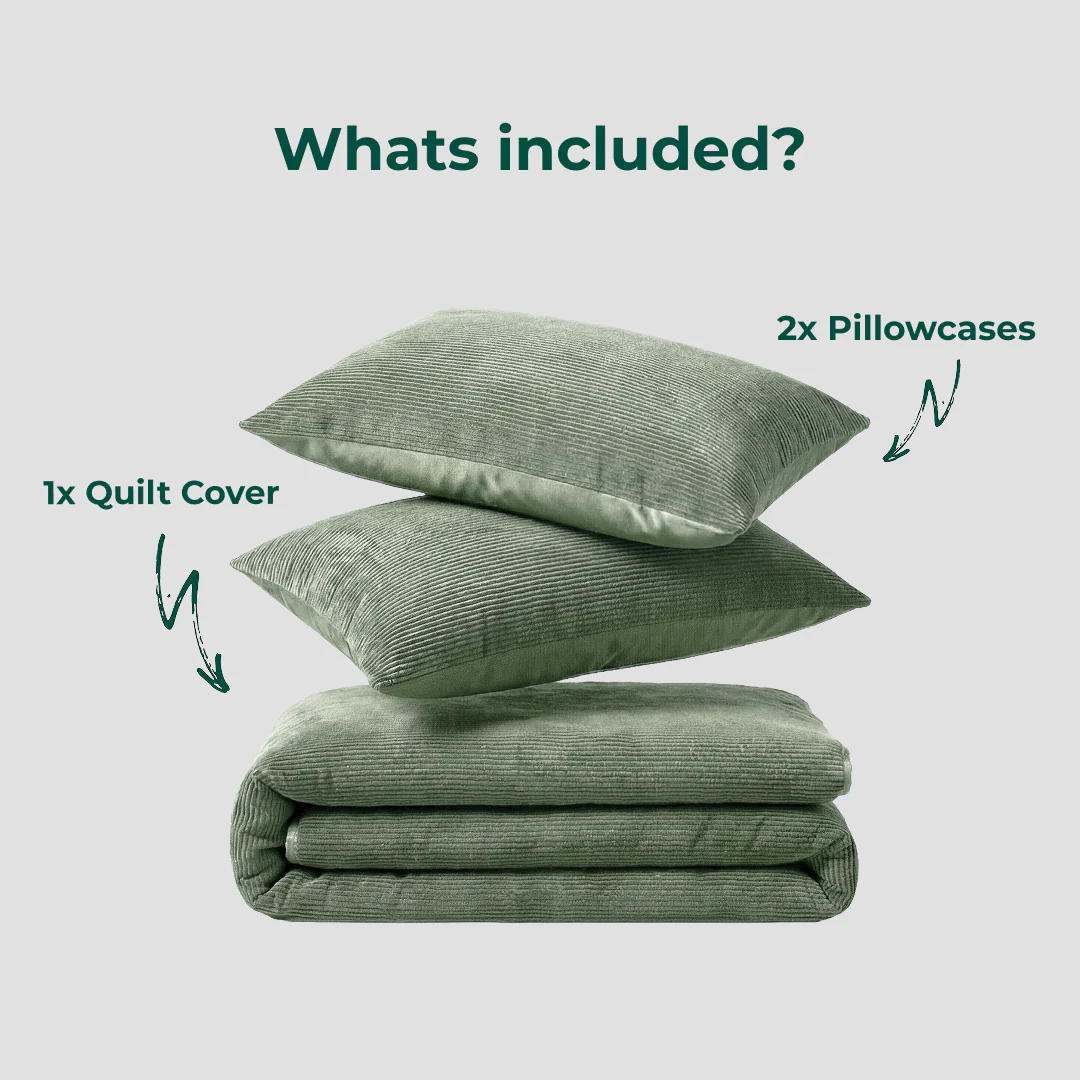 Corduroy Quilt Cover Set - Image 17