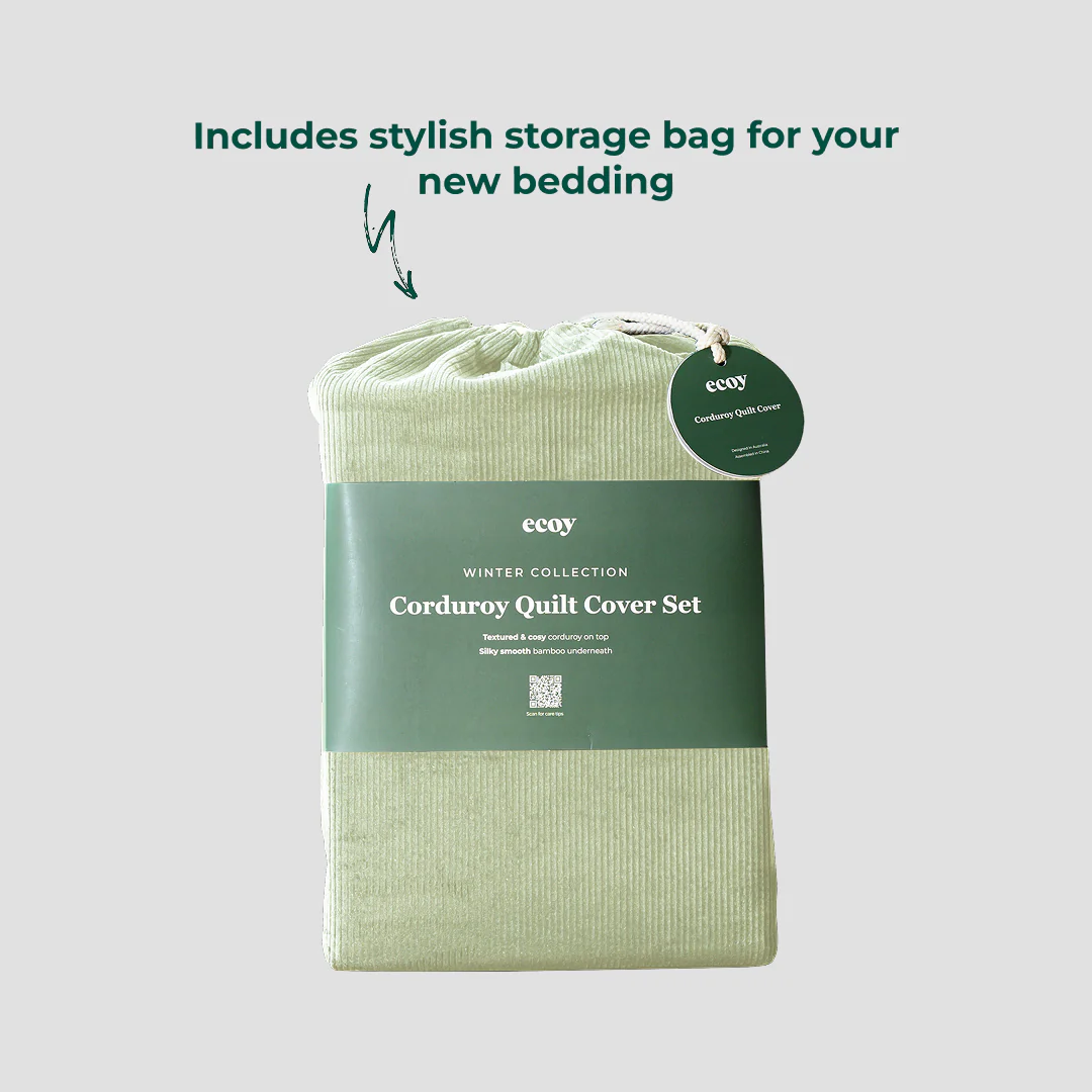 Corduroy Quilt Cover Set - Image 20