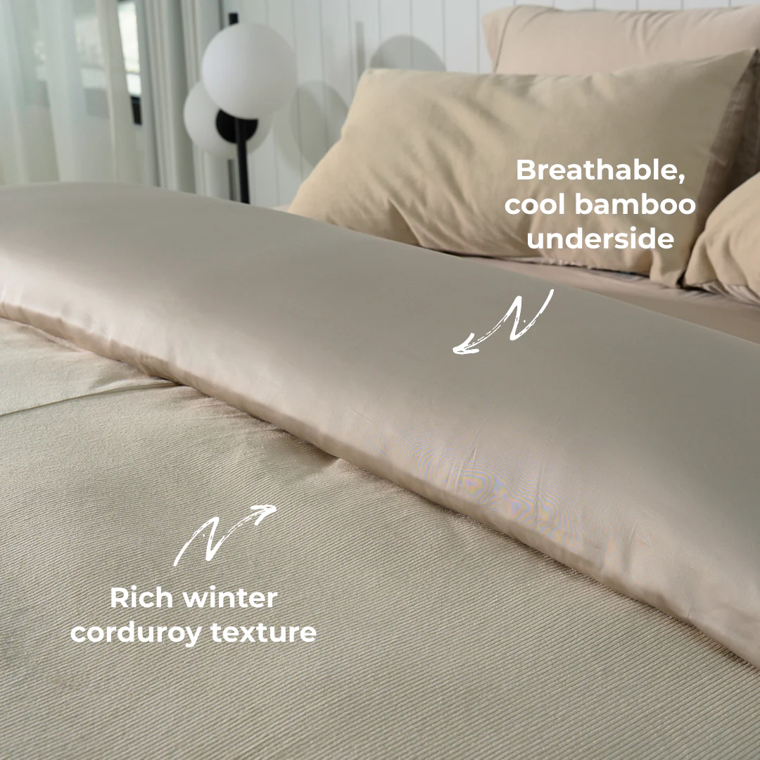 Corduroy Quilt Cover Set - Image 25