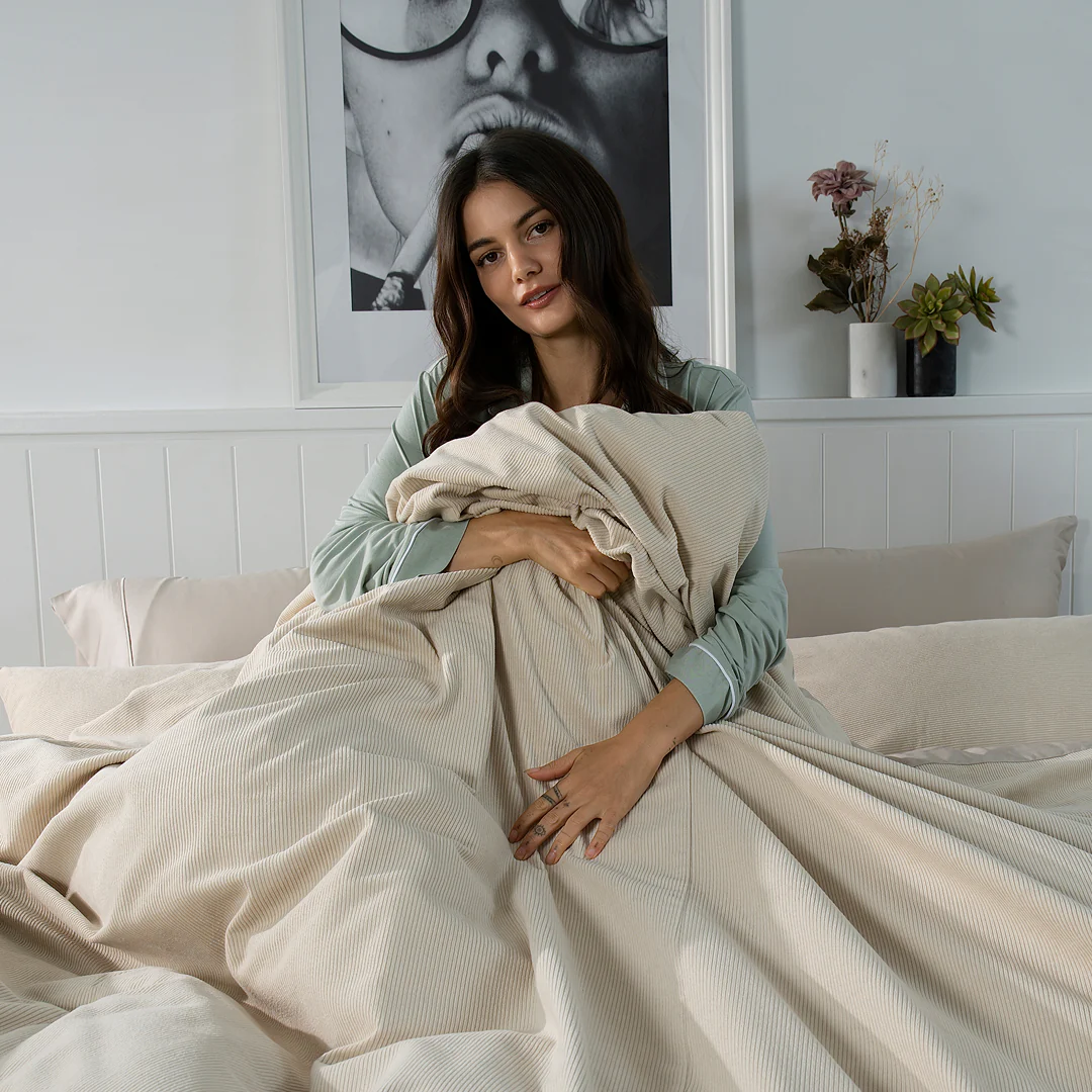 Corduroy Quilt Cover Set - Image 28