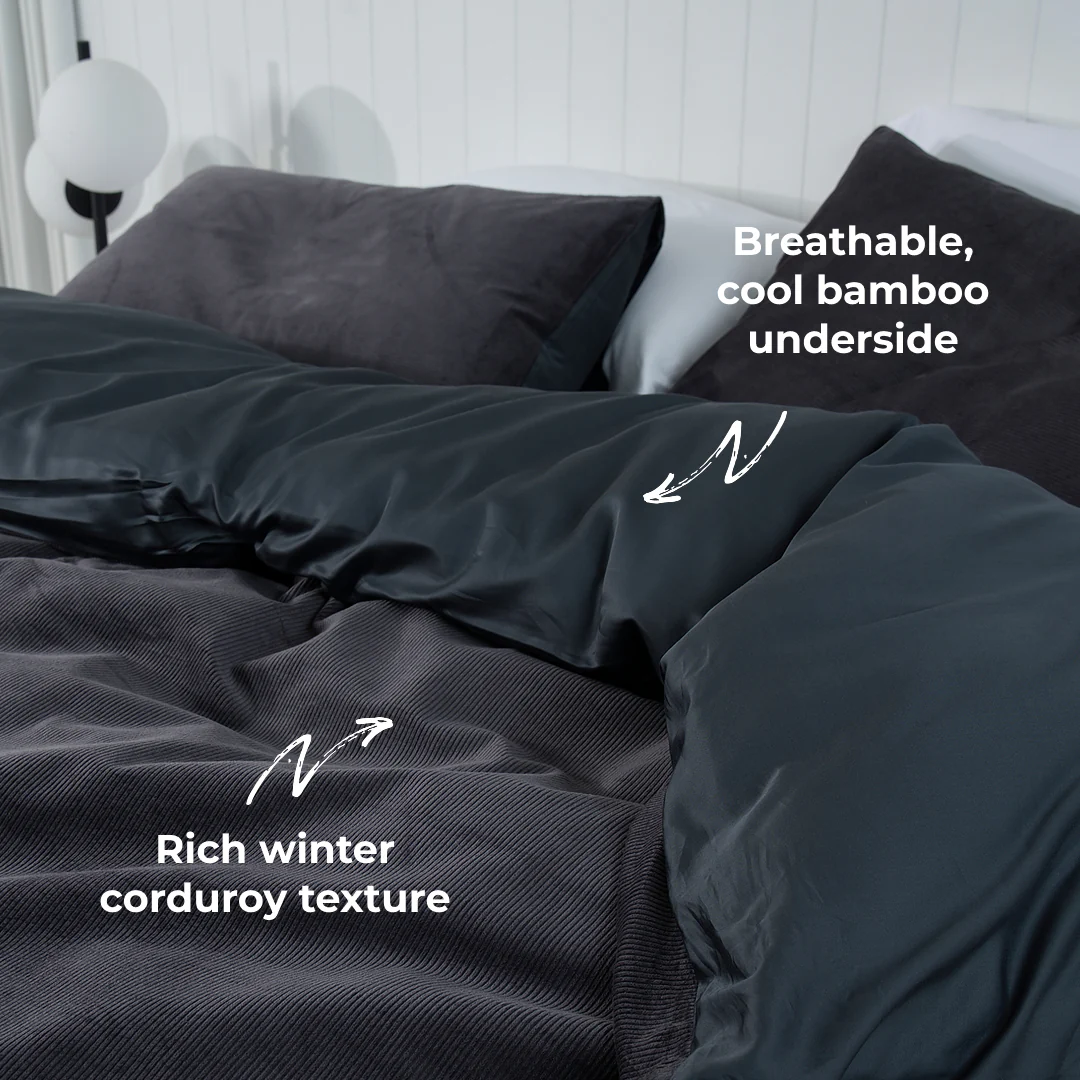 Corduroy Quilt Cover Set - Image 32