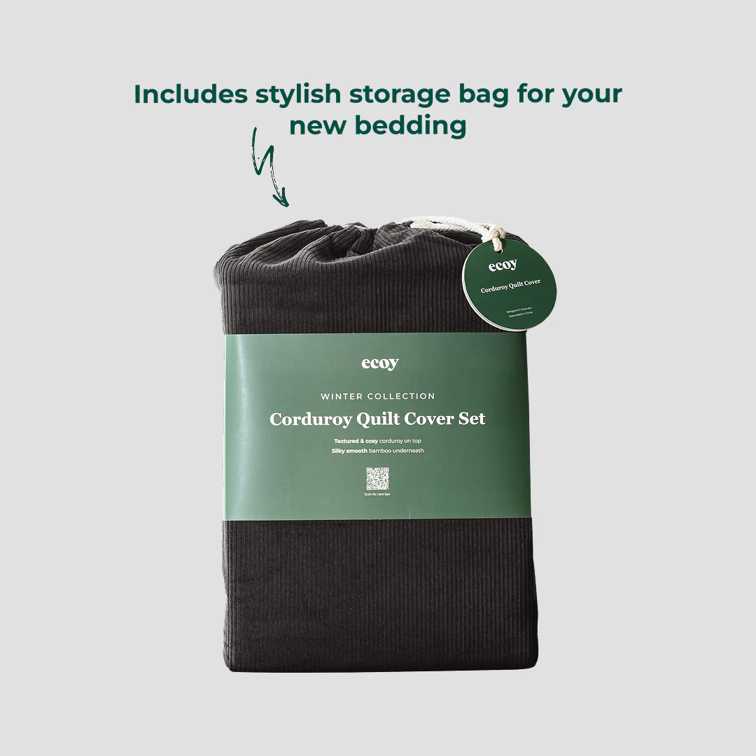 Corduroy Quilt Cover Set - Image 34