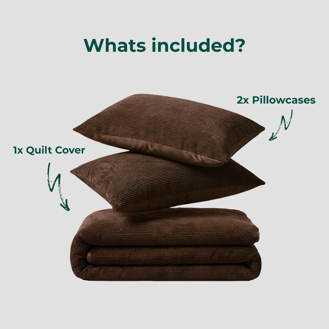 Corduroy Quilt Cover Set - Image 38