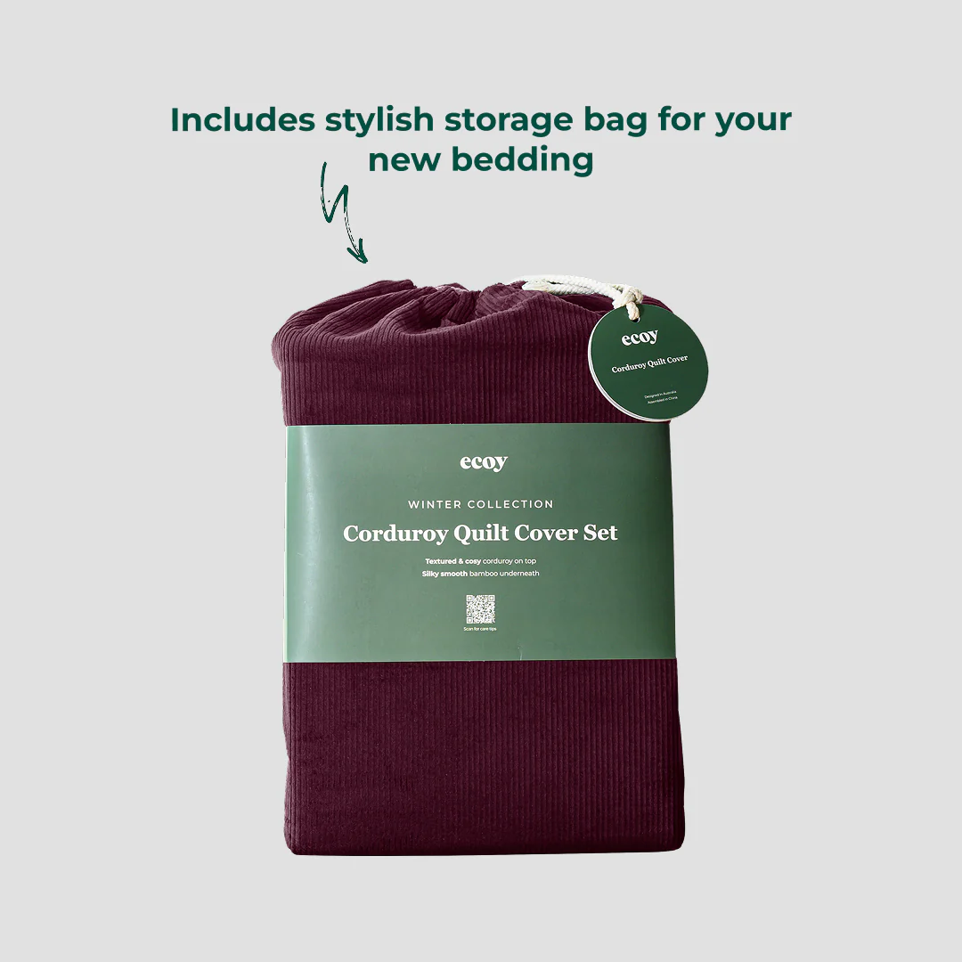 Corduroy Quilt Cover Set - Image 6