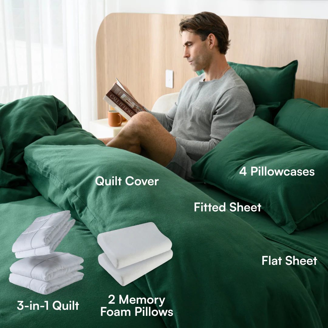Flannelette Ultimate Bedding Bundle - Image 2