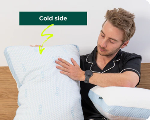 Flip Cooling Pillow + Cooling Sleep Mask Combo - Image 4